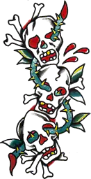 Thorns on skulls
