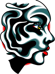 Distorted Woman face