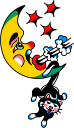 Moon and Cat