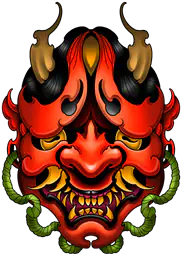 Red hannya mask