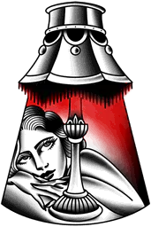 Under the red light
