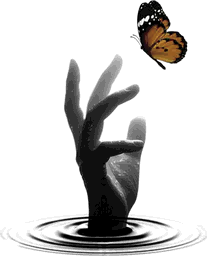 Hand and butterfly #1