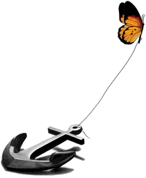 Butterfly and anchor