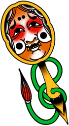 Creepy japanese mirror