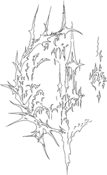 Outlined Neo-Tribal ornament