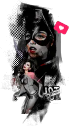 Masked Woman Half Arm Sleeve