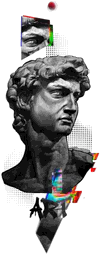 David Glitched Half Arm Sleeve