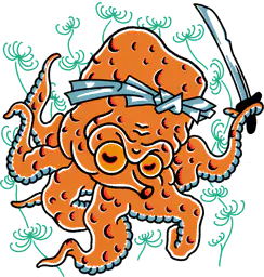 Octopus with sword