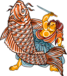 Koi fish vs fisherman