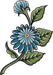 Blue flowers